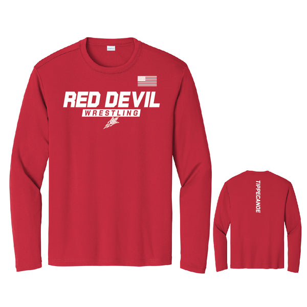 Tipp City Wrestling Dry Fit Long Sleeve Tee
