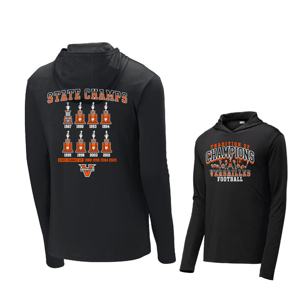 Versailles Football Championships Unisex Hooded Long Sleeve Dry Fit Tee