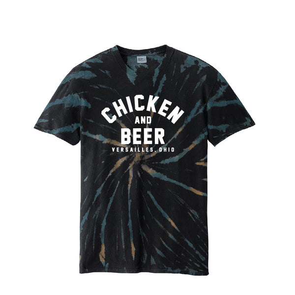 Poultry Days Chicken & Beer Tie Dye Tee