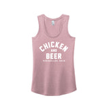Poultry Days Chicken & Beer Ladies Tri Blend Tank