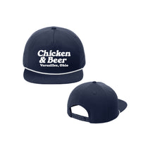 Poultry Days Chicken & Beer 5 Panel Rope Hat