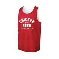 Poultry Days Chicken & Beer Mesh Jersey Tank